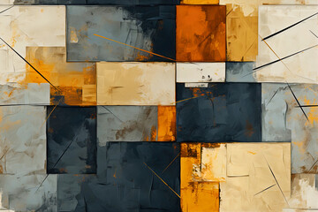 Abstract geometric seamless background. Generative AI