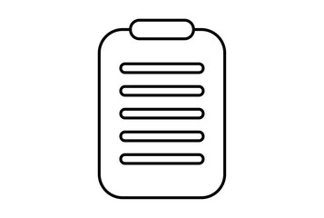 Fototapeta premium list line flat icon black science outline symbol app web sign