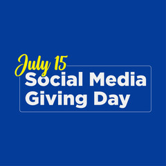 15 july Social media giving day