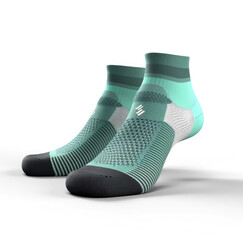 Running socks with mesh ventilation isolated on a white background