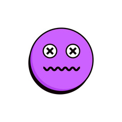 Retro Cute Face Emoji