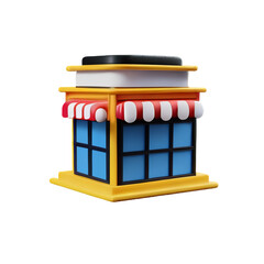 Store isolated with white background