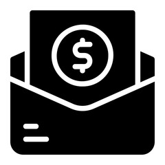 send money glyph icon