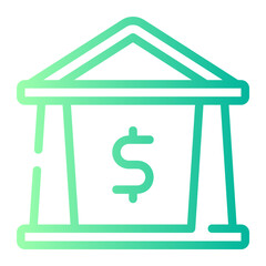 bank gradient icon
