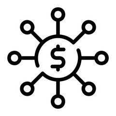 crowdfunding line icon