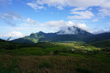 landscape with clouds