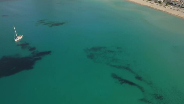 Town of San Vito lo Capo in Sicily Italy Aerial view