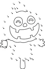 Halloween Dot to Dot Coloring pages