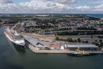 Rostock, Warnemuende, Germany, The cruise ship 