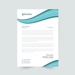 Abstract Letterhead Design Template