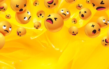 Naklejka premium World Emoji Day Image , Emoji Day 2023