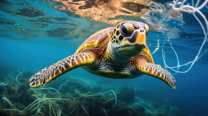 Sea Turtles at Risk with Plastic's Everywhere