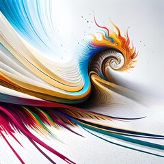 colorful swirl of paint depicting creativity and art