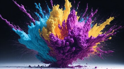 Color Burst: Mesmerizing Explosions