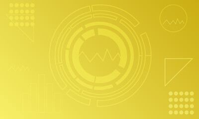 Obraz premium abstract yellow background with modern corporate technology concept presentation or banner design , web, page, card, background. Vector illustration with line stripes texture elements.
