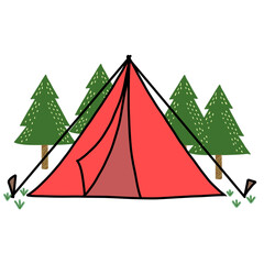 Tent camping 