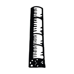 Simple hand drawn doodle of a barometer. Vector illustration