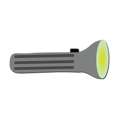 Flashlight icon. Flat illustration of flashlight vector icon for web design