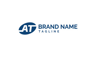 AT wordmark logo design for finance, baking and insurance business.