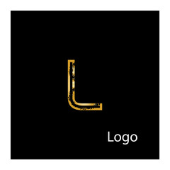 Initial L letter luxury beauty flourishes ornament monogram logo Swoosh Letter Logo Design for business and company identity. Water Wave L Logo with modern trendy