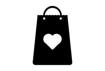 package flat icon valentines day symbol black glyph sign artwork