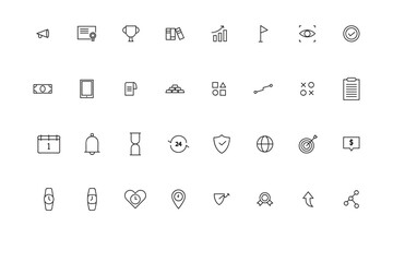 Sleek Monoline Icon Style