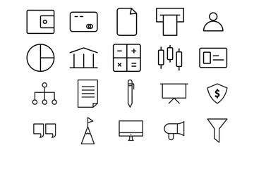 Sleek Monoline Icon Style