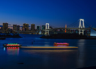 Naklejka premium Tokyo Bay at Night 