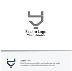 simple electro logo for your company needs, looks beautiful and elegant