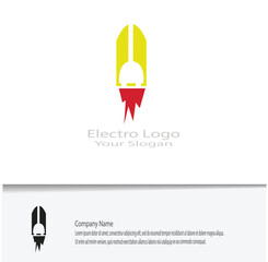 simple electro logo for your company needs, looks beautiful and elegant