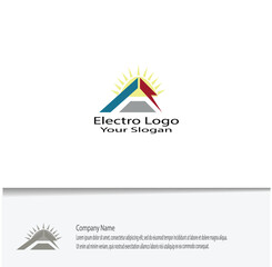 simple electro logo for your company needs, looks beautiful and elegant