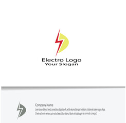 simple electro logo for your company needs, looks beautiful and elegant