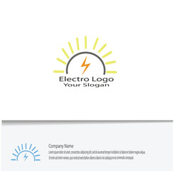 simple electro logo for your company needs, looks beautiful and elegant