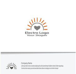 simple electro logo for your company needs, looks beautiful and elegant