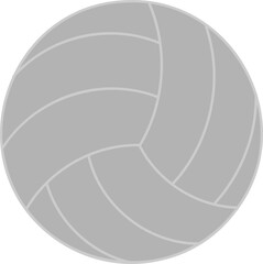 Vector illustration of volleyball ball in cartoon style.