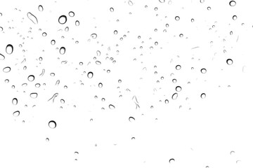 Fototapeta premium Drops of Rain Water PNG