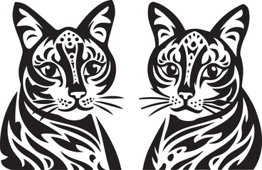 Cat cartoon outline illustration. Coloring book for children. Black and white vector drawing. 