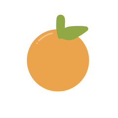 illustration of an orange fruit