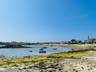 Paysage de l'Ile de Batz en Bretagne en France