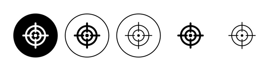 Obraz premium Target icon set. goal icon vector. target marketing icon vector
