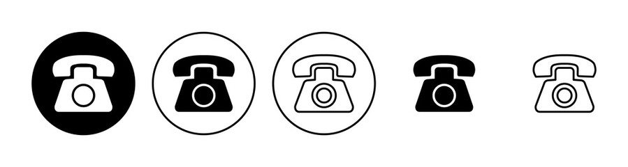 Obraz premium Telephone icon set. phone icon vector.
