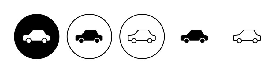 Car icon set. car vector icon. small sedan