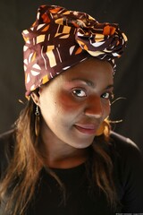 Fototapeta premium Woman with headgear