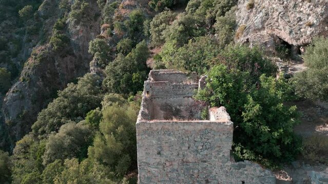 Afkule Ancient Monastery Aerial View 