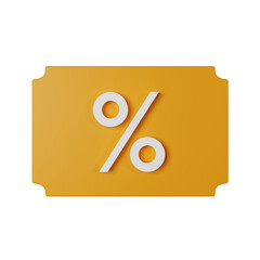 voucher 3d icon illustration