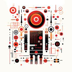artificial intelligence vector flat isolated illustration