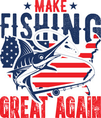 Naklejka premium American Flag T-Shirt Design