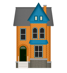 Double decker brick house