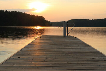 pier at sunset