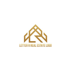 letter R real estate logo